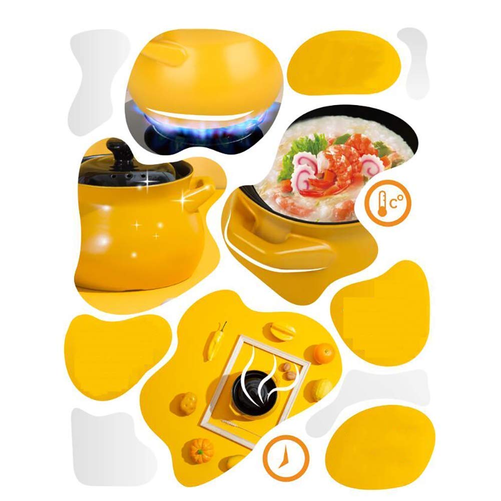 Amazon｜スープ鍋ストックポット、丸いセラミック皿のキャセロール